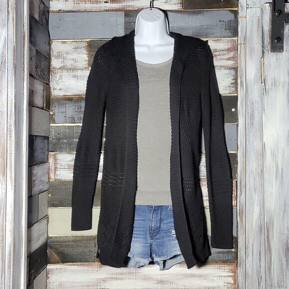 Black Duster Sweater Top Size XS Pink Republic - Picture 1 of 10